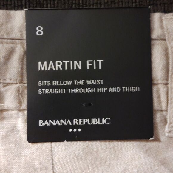 Banana Republic Tan Cargo Shorts Lightweight Cotton, Linen Blend - Picture 6 of 6